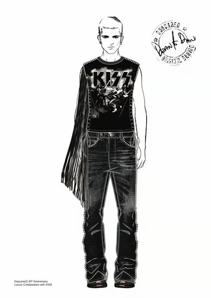 Dsquared2 отдает дань стилю Kiss